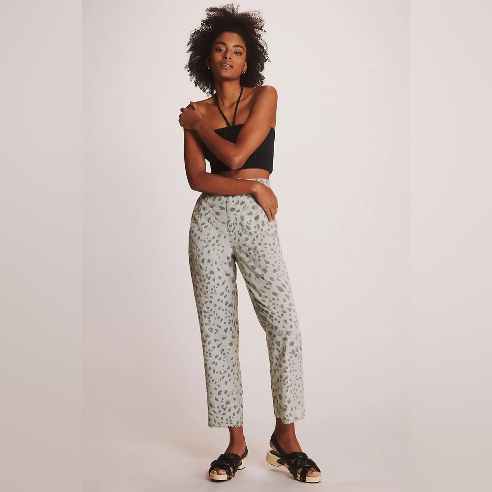 Anthropologie Frayed Straight Leg Pants by Cloth + Stone - Picture 2 of 8